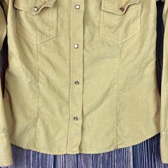 Yellow Corduroy Button Down Shirt - Picture 5 of 10